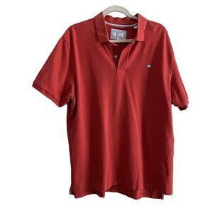 Southern Tide Men SZ XL Red The Skipjack Classic Fit Short Sleeve Polo Shirt